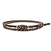 Damara Womens Premium PU Retro Jeans Slim Waist Belt,Leopard