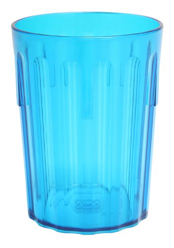 Harfield Translucent Blue Tumblers 250ml/25cl (Pack of 4) Unbreakable Reusable Polycarbonate Cups