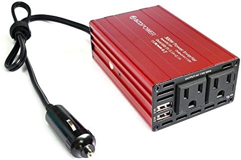 PowerEZ300W Car Power Inverter Solar Inverter DC 12V to 110V AC Converter with 4.2A Dual USB Charger (300W)