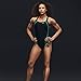 Speedo Women's Quantum Splice Powerflex Eco Onepiece Swimsuit, Black, 6