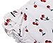 Dalary Baby Girl Cherry Pattern Bathing Suits Outfits Rompers with Headband (0-1 Years,White)
