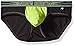 Andrew Christian Men's Peek-A-Boo Brief, Black/Lime, Large