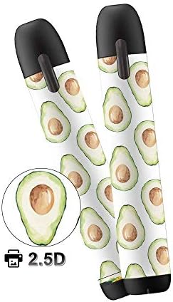 xJazxin 2 Pack Myblu Skin Decal for Pax blu 2.5D Technology Ultra Thin Food Series Protective Sticker for Myblu Wraps Cases (Avocado)