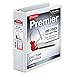 Cardinal Premier Easy Open 3-Ring Binder, 2", ONE-Touch Easy Open Locking Slant-D Rings, 565-Sheet Capacity, ClearVue Cover, PVC-Free, White (10320) primary