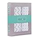 Changing Pad Cover 2 Pack - Baby Changing Pad Cover with 100% Jersey Cotton - Changing Pad Covers for Girls and Boys, Newborn Essentials (Grey Chevron and Polka Dots)