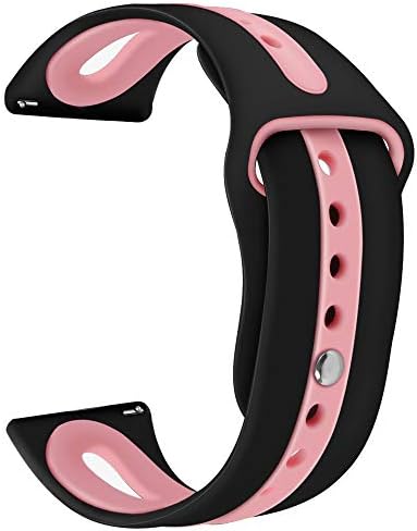 Cyhulu for Samsung Gear S3 / Galaxy Watch 46mm Band, 22mm Silicone Rubber Watch Band Quick Release Strap Sports Bracelet for Samsung Gear S3 Classic Frontier,Gear 2 R380/R381 (B, One size)