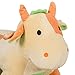 Qaba Kids Rocking Horse Toy Cow Ride on Rocker - Brown with Realistic Sounds