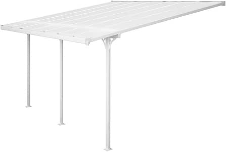 Pérgola de aluminio con techo de policarbonato Evergreen Carport, ideal