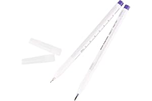 Chrontier Tattoo Skin Markers Pen Piercing Eyebrow Tattoo Pen Surgical Tip 0.5mm/1mm Body Art Scribe Marking Tool with Ruler