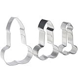 Cookie Cutter,Stainless Steel Cookie Cutter 3 Pack for Bachelorette Party Peter Shaped Make Cookies and Brownies