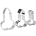 Cookie Cutter,Stainless Steel Cookie Cutter 3 Pack for Bachelorette Party Peter Shaped Make Cookies and Brownies
