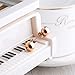 UHIBROS 316L Stainless Steel 24K Rose Gold Round Ball Stud Earrings …