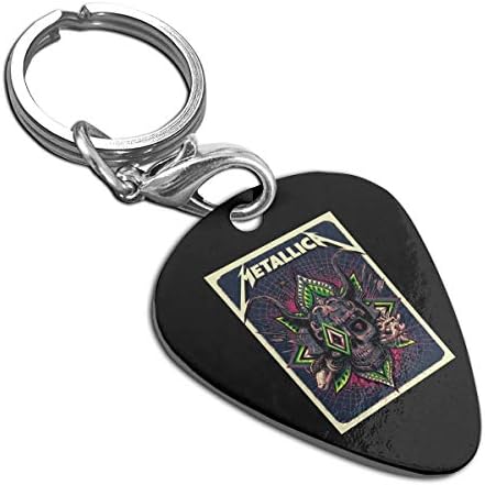 AAMeta A llica Guitar Pick Pendant Necklace Keychain