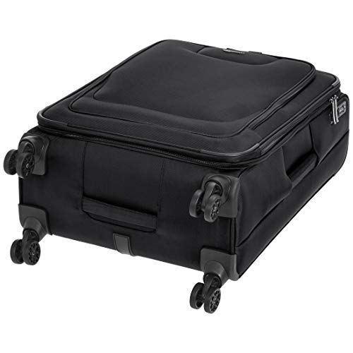 AmazonBasics 3 Piece Expandable Softside Spinner Luggage Suitcase With
