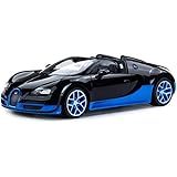 Radio Remote Control 1/14 Bugatti Veyron 16.4 Grand Sport Vitesse Licensed RC Model Car (Black/Blue)