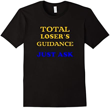 Mens Total Losers Guidance Tshirt Small Black