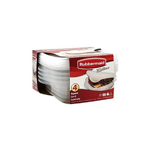 Rubbermaid 1832533 Take Alongs Quik Clik Seal™ Containers 4 Count