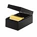 STEELMASTER Steel Card File Box, Fits 6 x 9 Index Cards, 900 Card Capacity, 9.5 x 7 x 8.5 Inches, Black (263869BLA)