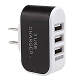 Tiowea New 3-Port USB Wall Home Travel AC Charger Adapter for Phone US Plug Wall Chargers