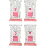 Summer's Eve Cleansing Cloths for Sensitive Skin Sheer Floral Scent - PH-Balanced -Dermatologist &amp; Gynecologist Tested -32 Cloths Per Package, 4 Packages Total-Packaging May Vary