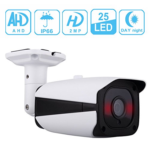 Unitech 2.0MP AHD Bullet CCTV camera IR Night Vision HD 1080P Surveillance Analog Camera 3.6mm Lens ICR Auto Day Night Wide Angle IP67 Weatherproof AHD HD Outdoor Security Camera