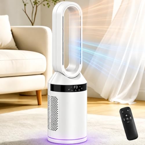 MOMOKOVA Bladeless Tower Fan Heater