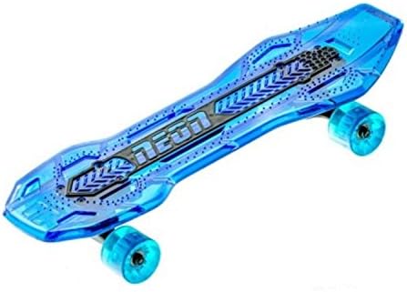 Durable Long Transparent Deck Ultra-Bright LED Wheels Blue Skateboard