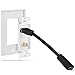 Fosmon HDMI Coaxial Wall Plate 4K, 1-Port 4K HDMI Cable Cord with Ethernet + 1 Port F Connector Coax Keystone for HDTV, Home Theater, DVD, Xbox, PS3/PS4, Nintendo Switch - 3 Pack