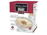 ProtiDIET Instant Oatmeal Mix (7 Pouches), Simply Add Water, No Sugar Meal Replacement, No Trans Fat, 15G Protein, 90 Calories (Maple-Brown Sugar, 6.2 OZ)