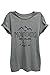 Mountains Are Calling Womens Relaxed T-Shirt Tee Heather Grey