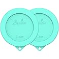 Sophico 1 Cup Round Silicone Storage Cover Lids Replacement for Anchor Hocking and Pyrex 7202-PC Glass Bowls (Container not Included) (Mint - 2 pack)