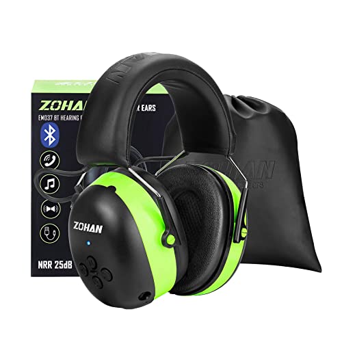 ZOHAN 037 Bluetooth Hearing Protection Headphones with 1500mAh