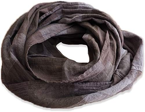 Amazon ルシエル Leciel ストール シボ感のある薄手チェック柄リネンストール 単色 涼しい リネン 麻 シンプル レディース ナチュラル 大人カジュアル フリーサイズ カーキ ストール 通販