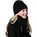 Turtle Fur Kids Chelonia 150 Classic Fleece Neck Warmer, Ages 3-6, Black