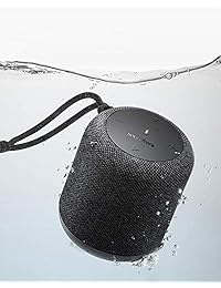 Altavoz de ducha, Soundcore Motion Q Altavoz Bluetooth portátil por Anker, altavoz de 360° con dos conductores de 8 W para sonido más alto, y altavoz impermeable IPX7 para actividades al aire libre y fiestas en la piscina