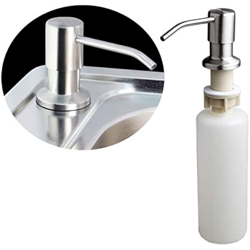 Built In Soap Dispensers Kitchen Sink Countertop Hand Pump, Stainless
