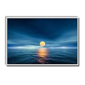 Framed Canvas Home Artwork Decoration Beautiful Sunrise Canvas Wall Art for Living Room, Bedroom - 16x24 inches