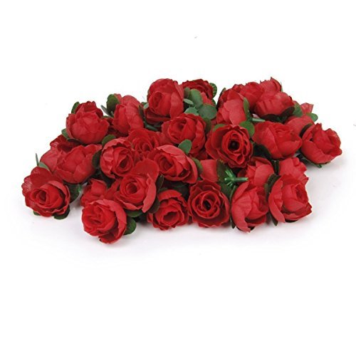 Tinksky 50pcs 3cm artificial roses flower heads wedding decoratio…
