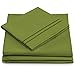 Cosy House Collection Everyday 1500 Series Bed Sheet Set - Ultra Soft & Cool Hotel Bedding - Deep Pocket - Wrinkle, Stain and Fade Resistant - 4 Piece Set (Queen, Olive Green)