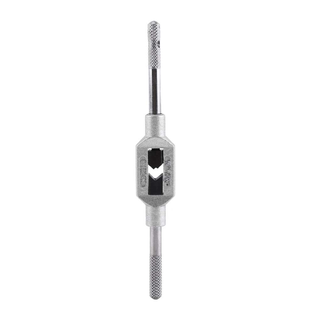 Walfront Adjustable 130mm Tap Wrench Handle Holder Engineers Tap and Die Set Thread Tap Holder Reamer Hand Tapping Tool Suitable for M1-M6