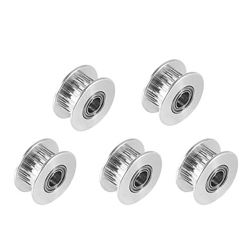 image for Dorhea GT2 2GT 5mm Bore Aluminum Tooth Timing Belt Idler Pulley 20 Tee