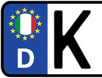 2x Kennzeichen Aufkleber Italien Nummernschild Sticker Ca 2 Cm Amazon De Auto