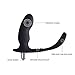 SheLins Soft Silicone Prostate Perineum Massager Delayed Ring Vibrating Stimulator and Male Masturbation Sex Toys