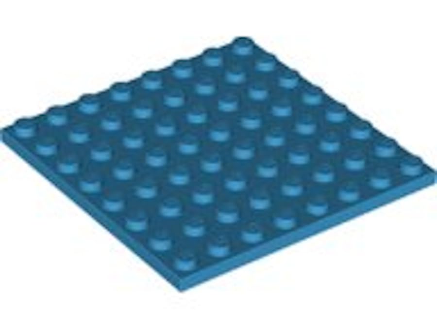 LEGO Building Plate, 8 x 8 Studs, Part 41539 (Dark Azure, 2, Plates) โ image 1