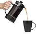 Caffeine Spree – IncrediBrew French Press Coffee, Tea & Espresso Maker Kit With: Stainless Steel Kitchen Thermometer, Measuring Spoon. Makes 8 Cup / 1 Liter. Heat Resistant Glass. Best Gift Idea!