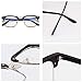 Teddith Blue Light Blocking Glasses Anti Blue Light Computer Reading Glasses Reduce Eye Strain Headache Better Sleep for Men/Women Half Frame Clear Lens