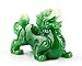 Feng Shui Wealth Prosperity Green Pi Xiu/Pi Yao Statue Car Dashboard Decoration, Attract Wealth and Good Luck,Feng Shui Decor (Green)