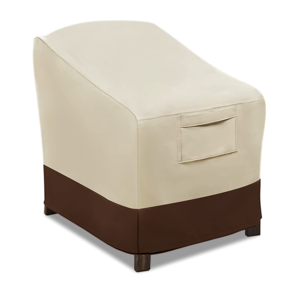 Photo 1 of Vailge Patio Chair Covers, Lounge Deep Seat Cover, Heavy Duty and Waterproof Outdoor Lawn Patio Furniture Covers (1 pack-Medium Beige & Brown)