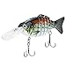 ROSE KULI Topwater Bass Fishing Lures Multi Jointed Life-like Swimbait Hard Fishing Lure Freshwater Baits