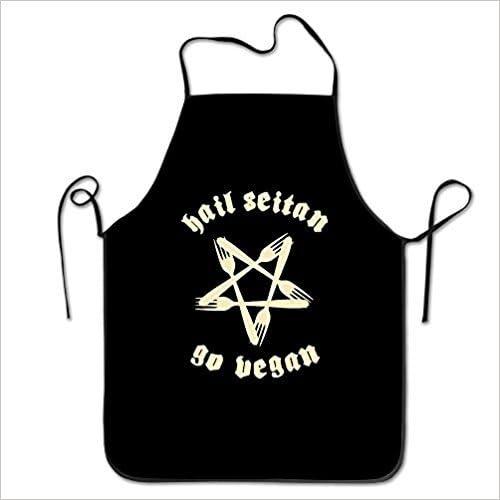 starorlando best gift Hail Seitan Go Vegan BBQ Kitchen Cooking Apron